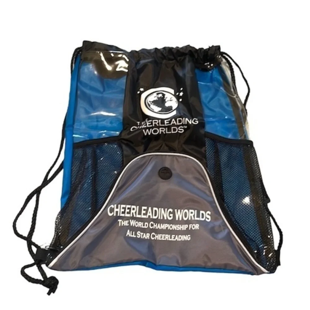 New Undated Cheerleading worlds String Backpack